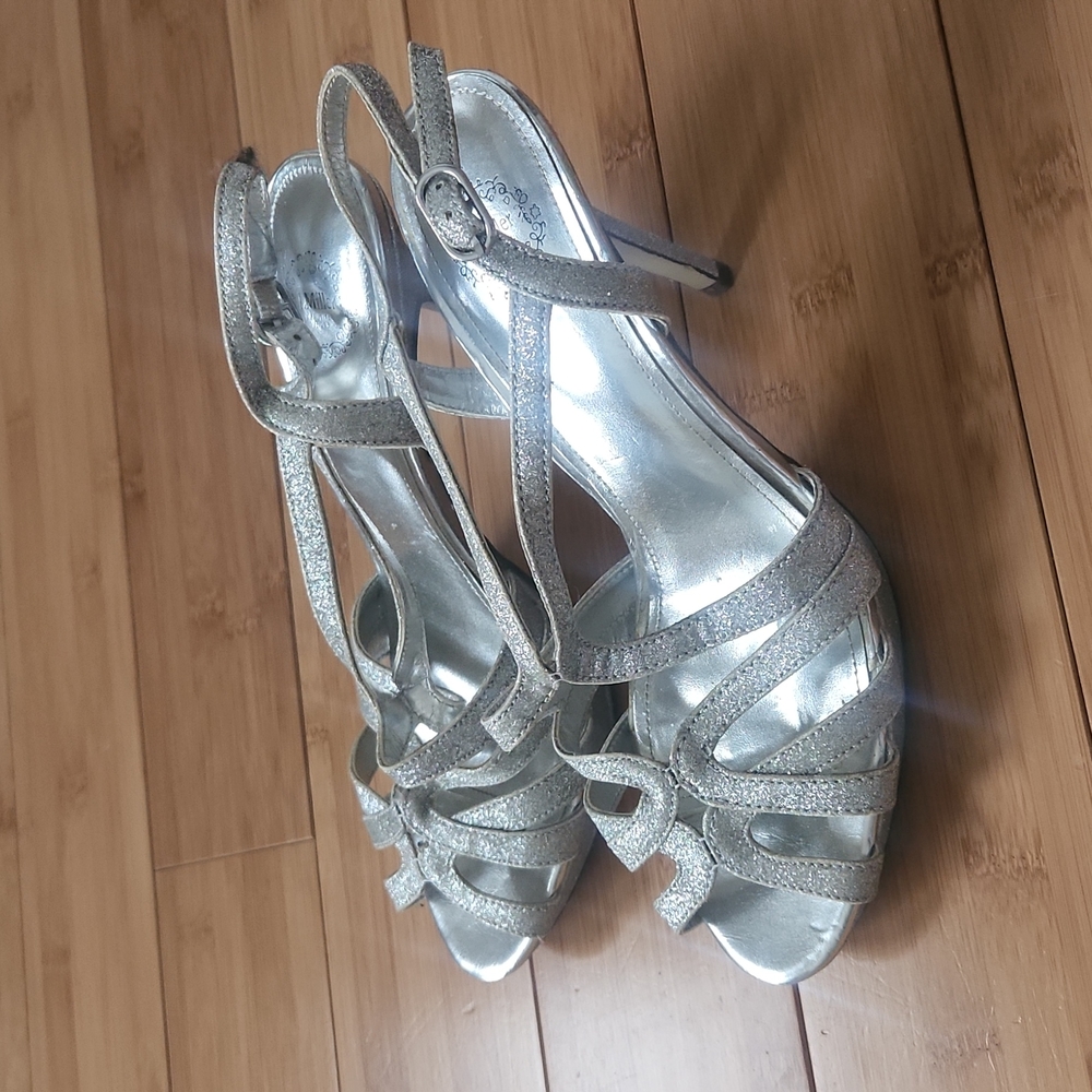 4 inch Dancer High Heel Silver 9